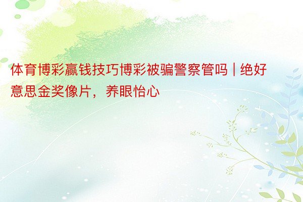 体育博彩赢钱技巧博彩被骗警察管吗 | 绝好意思金奖像片，养眼怡心