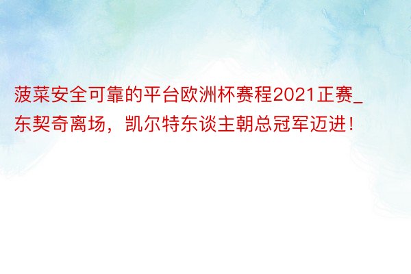 菠菜安全可靠的平台欧洲杯赛程2021正赛_东契奇离场，凯尔特东谈主朝总冠军迈进！